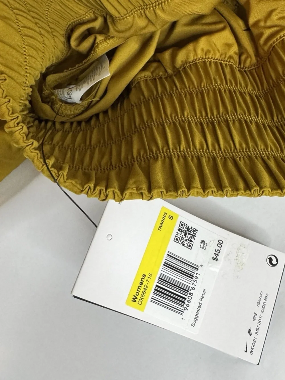 Nike Dri-Fit Women's Size S Mustard Ultra High-Waisted 3